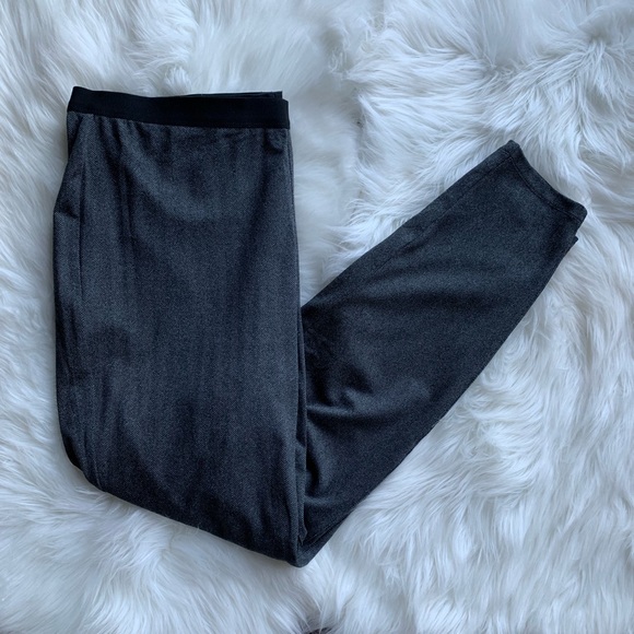 Eileen Fisher Herringbone Polyester Pants - Grey - Picture 2 of 8